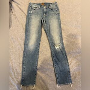 Mother blue ripped jeans
